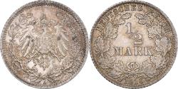 World Coins - Coin, GERMANY - EMPIRE, 1/2 Mark, 1916, Berlin, , Silver, KM:17