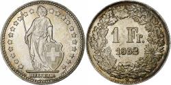 World Coins - Switzerland, Franc, 1952, Bern, Silver, , KM:24