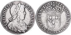 World Coins - France, Louis XIV, 1/2 Écu à la mèche longue, 1651, Bordeaux, Silver