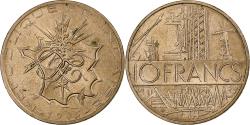 World Coins - France, 10 Francs, Mathieu, 1985, Paris, Tranche A, Copper-Nickel-Aluminum