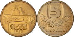 World Coins - Coin, Finland, 5 Markkaa, 1982, , Aluminum-Bronze, KM:57