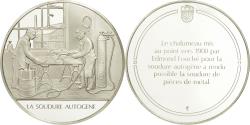 World Coins - France, Medal, La soudure autogène, Sciences & Technologies, , Silver