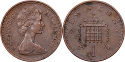 World Coins - Great Britain, Elizabeth II, New Penny, 1974, Bronze, , KM:915
