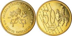 World Coins - Vatican, Medal, 50 C, Essai-Trial Siège Vacant, 2005, , Brass