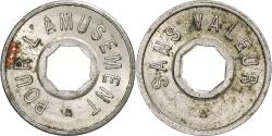 World Coins - France, Game Token, Amusement, Sans valeur, Maillechort,