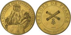 World Coins - France, Token, Kintzheim -  Montagne des Singes, 2012, Copper-nickel Aluminium