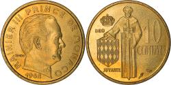 World Coins - Coin, Monaco, Rainier III, 10 Centimes, 1962, , Aluminum-Bronze