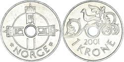 World Coins - Coin, Norway, Krone, 2001