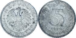 World Coins - Austria, 5 Groschen, 1990