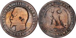 World Coins - Coin, France, Napoleon III, 10 Centimes, 1856, Lille, , Bronze