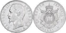 World Coins - Coin, France, Napoleon III, 5 Francs, 1855, Paris, , Silver, Gad. 734