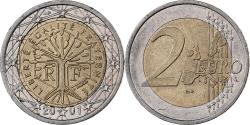 World Coins - France, 2 Euro, 2001, Paris, Bi-Metallic,