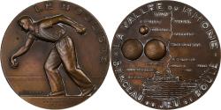 World Coins - France, Medal, Le Bouliste , La Vallée du Rhone, 1952, Bronze, Gibert