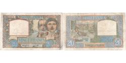 World Coins - France, 20 Francs, Science et Travail, 1942-01-08, Q.7177, VF(30-35)