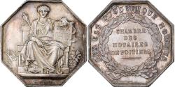 World Coins - France, Token, Notaires de l'Arrondissement de Poitiers, Silver, Borrel.A