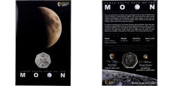 World Coins - British Antarctic Territory, Charles III, 50 Pence, Moon, 2023, Pobjoy Mint