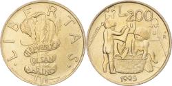 World Coins - Coin, San Marino, 200 Lire, 1995, Rome, , Aluminum-Bronze, KM:329
