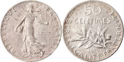 World Coins - Coin, France, Semeuse, 50 Centimes, 1899, Paris, , Silver, KM:854
