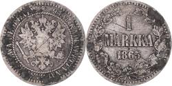 World Coins - Coin, Finland, Alexander II, Markka, 1865, Helsinki, , Silver, KM:3.1
