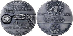 World Coins - Brazil, Medal, Conferencia das Naçoes Unidas para o Meio Ambiante, 1992