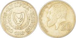 World Coins - Coin, Cyprus, 20 Cents, 1992