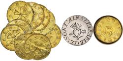 World Coins - France, Love Token, Treizain, Denier bractéate à épouser, , Vermeil