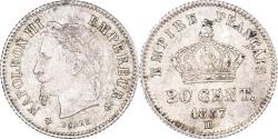 World Coins - Coin, France, Napoleon III, 20 Centimes, 1867, Strasbourg, , Silver
