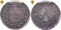 World Coins - Coin, France, Napoleon III, Epreuve uniface de Revers, 20 Centimes, 1856, Paris