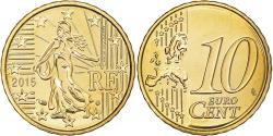 World Coins - France, 10 Euro Cent, 2015, BU, , Brass
