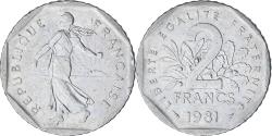 World Coins - France, Semeuse, 2 Francs, 1981, Paris, , Nickel, KM:942.1, Gadoury:547