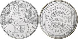 World Coins - France, 10 Euro, Lorraine, 2012, Pessac, Silver,