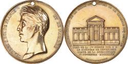 World Coins - France, Medal, Charles X, Reconstruction de la Salle des Séances, Chambre des