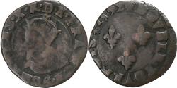 World Coins - France, Charles X, Double Tournois, 1592, Troyes, Copper, , Gadoury:510