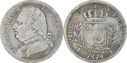 World Coins - Coin, France, Louis XVIII, Louis XVIII, 5 Francs, 1814, Bayonne,