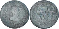 World Coins - Coin, France, Louis XIII, Double Tournois, 1618, Lyon, , Copper