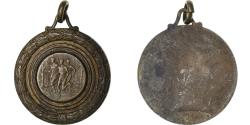 World Coins - France, Medal, Cross, Course à Pied, Silvered bronze,