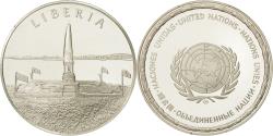 World Coins - France, Medal, Nations du Monde, Liberia, Politics, Society, War,