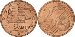 World Coins - Greece, 2 Euro Cent, 2002, Athens, , Copper Plated Steel, KM:182