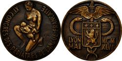 World Coins - France, Medal, XIème Congrès des Pédiatres de Langue Française, 1947, P.PM