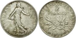 World Coins - Coin, France, Semeuse, 2 Francs, 1909, , Silver, Gadoury:532