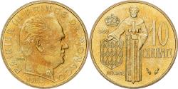 World Coins - Coin, Monaco, Rainier III, 10 Centimes, 1982, , Aluminum-Bronze
