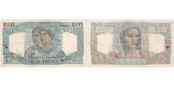 World Coins - France, 1000 Francs, Minerve et Hercule, 1945-06-28, M.5539223, VF(30-35)