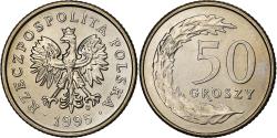 World Coins - Poland, 50 Groszy, 1995, Warsaw, Copper-nickel, , KM:281