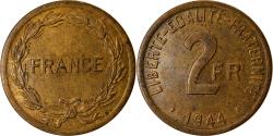 World Coins - Coin, France, France Libre, 2 Francs, 1944, Philadelphia, , Brass
