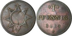 World Coins - Coin, German States, FRANKFURT AM MAIN, Pfennig, 1819, , Copper, KM:Tn7