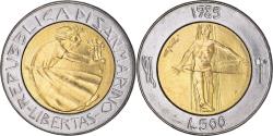 World Coins - Coin, San Marino, 500 Lire, 1985, , Bi-Metallic, KM:181