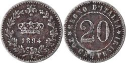 World Coins - Coin, Italy, Umberto I, 20 Centesimi, 1894, Rome, , Copper-nickel