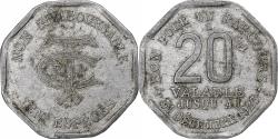 World Coins - France, Transport en commun, région parisienne, 20 Centimes, 1923, Aluminium