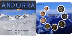 World Coins - Andorra, 1 Cent to 2 Euro, BU, 2014, Madrid,