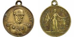 World Coins - France, Medal, Général Trochu, Gouvernement de la Défense Nationale, Brass